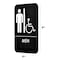 Alpine Industries Men's Braille Handicapped Restroom Sign, Black/Wht, ADA Compliant, 6"x9" ALPSGN-2 - alternate 4